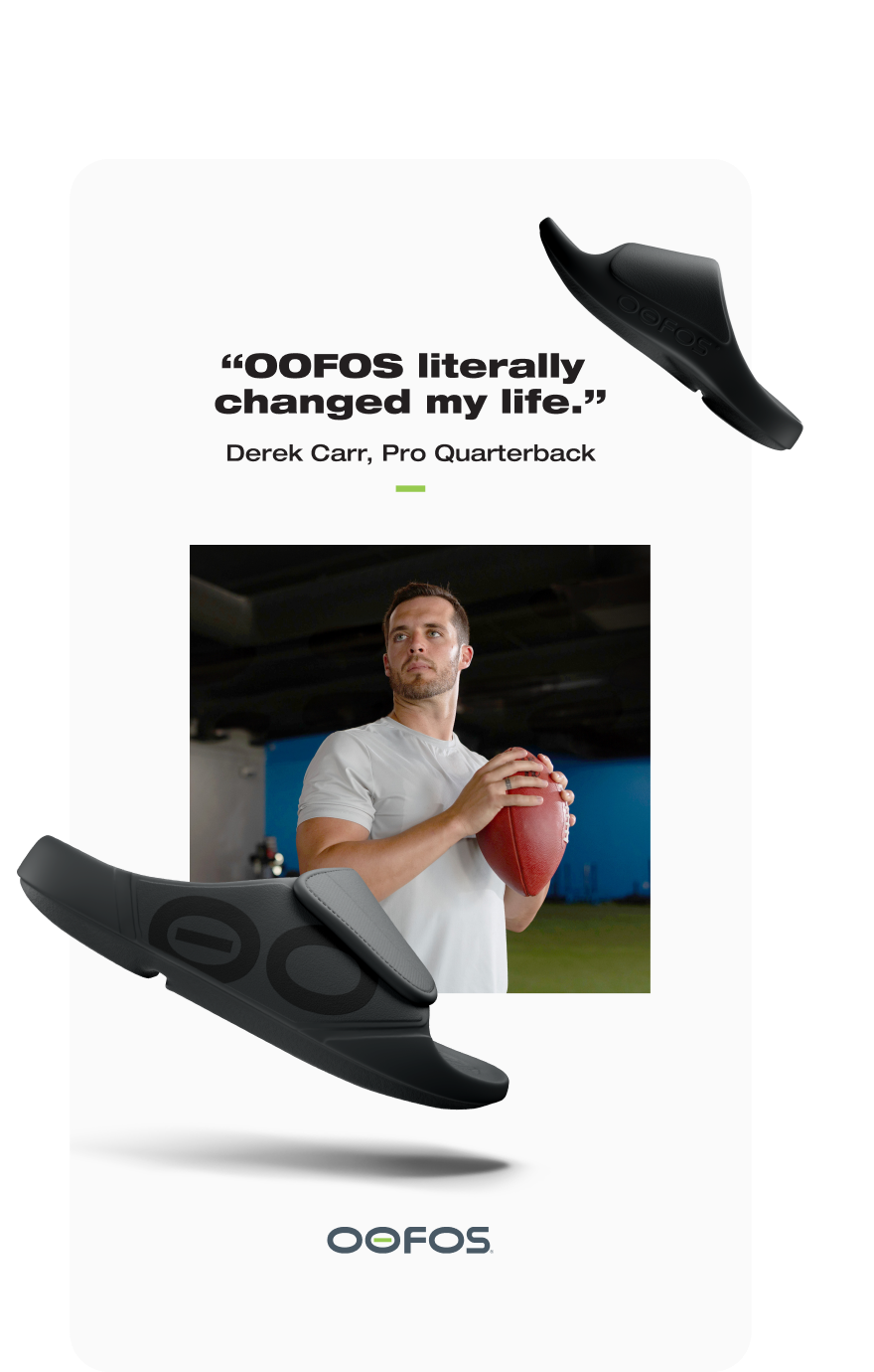 Paid social ad for OOFOS